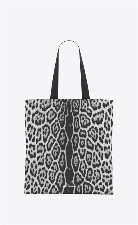 ysl cheetah print bag|LEOPARD TOTEBAG .